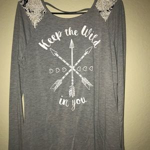 Light grey long sleeve